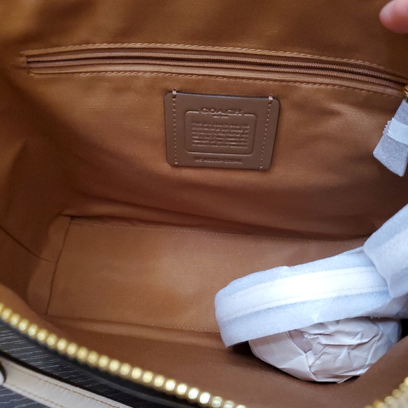 Coach Kacey Satchel In Signature Canvas With Floral Cluster Print - Picture 14 of 16